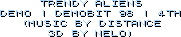 trendy aliens | demo | demobit 98 | 4th | music by lackluster + 3d by nelo